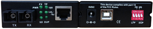 USB供电光纤收发器