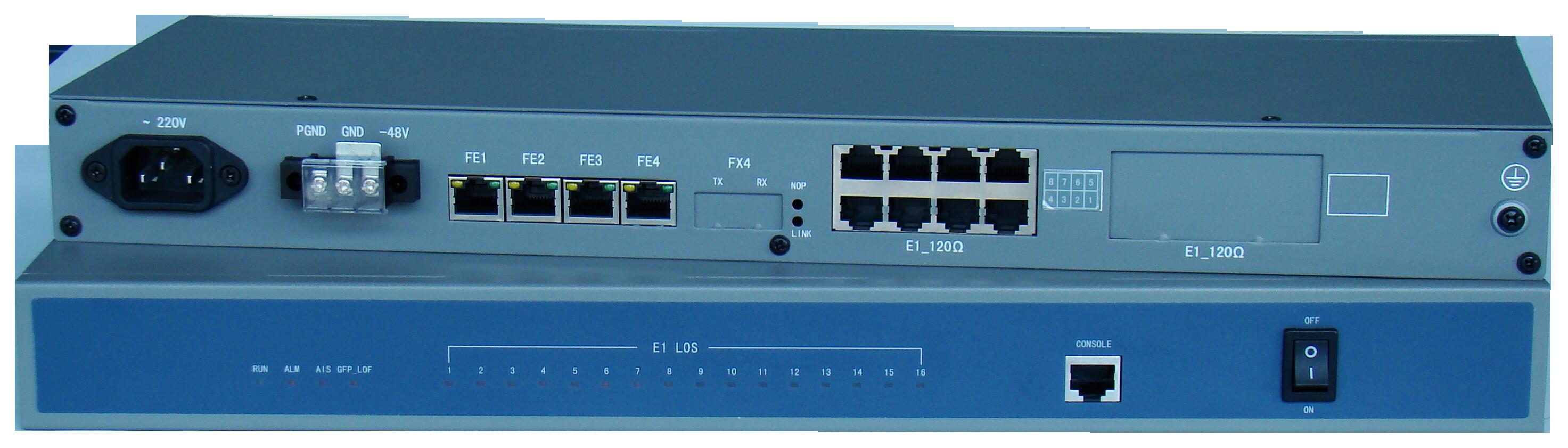 16E1协议转换器  16E1网桥  16*E1转以太网口