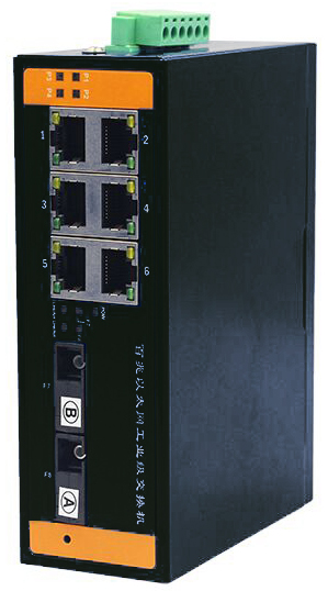 全百兆2光6电环网交换机/环网光端机-TW2006（管理型）
