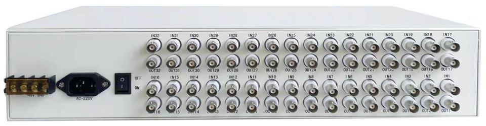 32E1+4路千兆物理隔离 PDH光端机-GD155-32E-4G