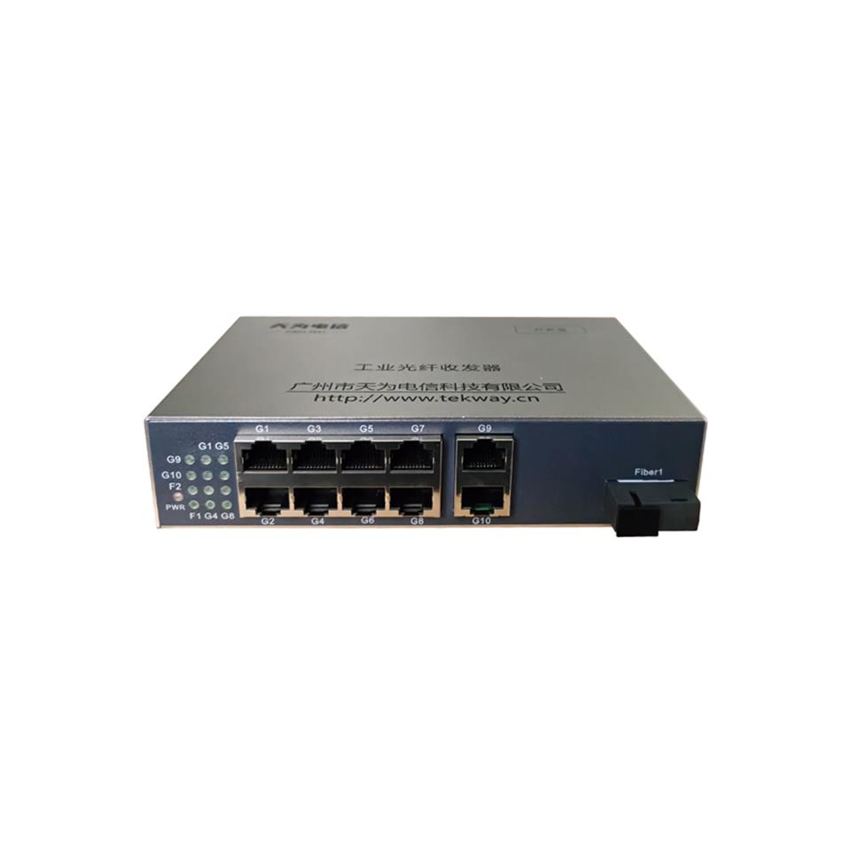 千兆1光10电户外型光纤收发器/交换机-TW-Link-GSB20-10